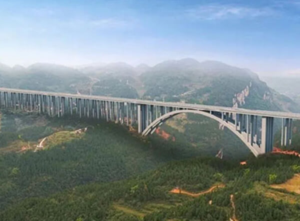 世界最大跨徑懸澆拱橋——古金高速水落河特大橋